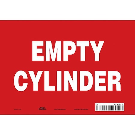 Safety Sign, 7 in Height, 10 in Width, Vinyl, Vertical Rectangle, English, 471M57 MPN:471M57