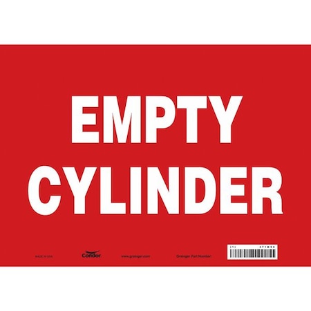Safety Sign, 10 in Height, 14 in Width, Vinyl, Horizontal Rectangle, English, 471M58 MPN:471M58