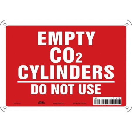 Safety Sign, 7 in Height, 10 in Width, Aluminum, Vertical Rectangle, English, 471M73 MPN:471M73