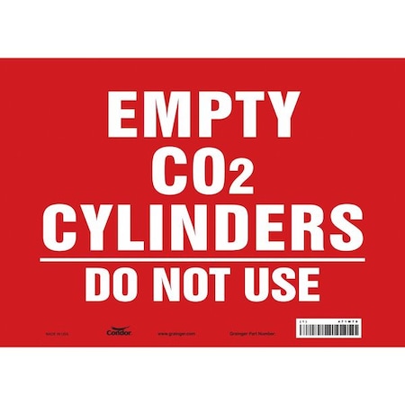 Safety Sign, 10 in Height, 14 in Width, Vinyl, Horizontal Rectangle, English, 471M78 MPN:471M78