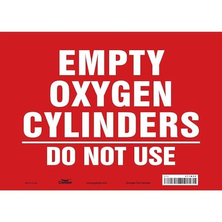 Safety Sign, 10 in Height, 14 in Width, Vinyl, Horizontal Rectangle, English, 471M90 MPN:471M90