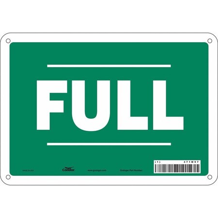Safety Sign, 7 in Height, 10 in Width, Aluminum, Vertical Rectangle, English, 471M97 MPN:471M97
