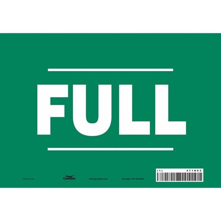 Safety Sign, 7 in Height, 10 in Width, Vinyl, Vertical Rectangle, English, 471N02 MPN:471N02