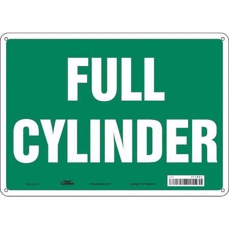Safety Sign, 10 in Height, 14 in Width, Polyethylene, Horizontal Rectangle, English, 471N07 MPN:471N07