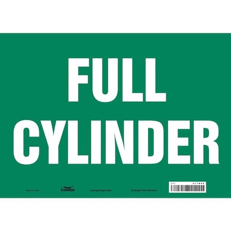 Safety Sign, 10 in Height, 14 in Width, Vinyl, Horizontal Rectangle, English, 471N09 MPN:471N09