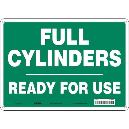 Safety Sign, 10 in Height, 14 in Width, Aluminum, Horizontal Rectangle, English, 471N11 MPN:471N11