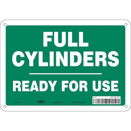 Safety Sign, 7 in Height, 10 in Width, Polyethylene, Vertical Rectangle, English, 471N12 MPN:471N12
