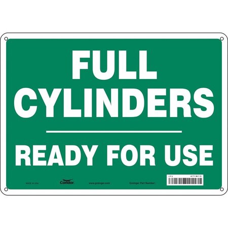 Safety Sign, 10 in Height, 14 in Width, Polyethylene, Horizontal Rectangle, English, 471N13 MPN:471N13