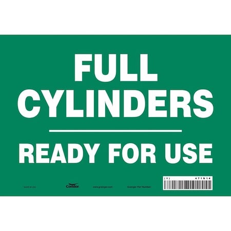 Safety Sign, 7 in Height, 10 in Width, Vinyl, Vertical Rectangle, English, 471N14 MPN:471N14