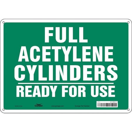 Safety Sign, 10 in Height, 14 in Width, Aluminum, Horizontal Rectangle, English, 471N17 MPN:471N17