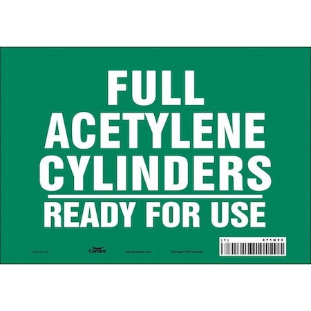 Safety Sign, 7 in Height, 10 in Width, Vinyl, Vertical Rectangle, English, 471N20 MPN:471N20