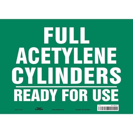 Safety Sign, 10 in Height, 14 in Width, Vinyl, Horizontal Rectangle, English, 471N21 MPN:471N21