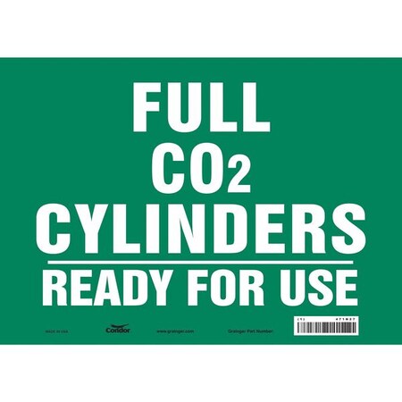 Safety Sign, 10 in Height, 14 in Width, Vinyl, Horizontal Rectangle, English, 471N27 MPN:471N27
