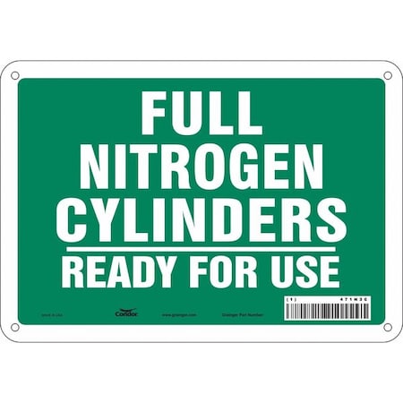 Safety Sign, 7 in Height, 10 in Width, Polyethylene, Vertical Rectangle, English, 471N30 MPN:471N30