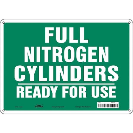Safety Sign, 10 in Height, 14 in Width, Polyethylene, Horizontal Rectangle, English, 471N31 MPN:471N31