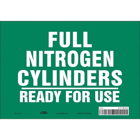 Safety Sign, 7 in Height, 10 in Width, Vinyl, Vertical Rectangle, English, 471N32 MPN:471N32