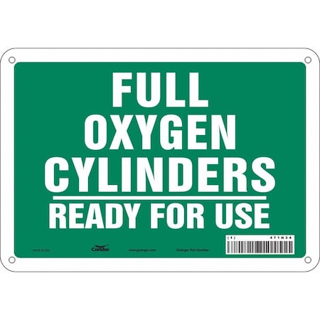 Safety Sign, 7 in Height, 10 in Width, Aluminum, Vertical Rectangle, English, 471N34 MPN:471N34