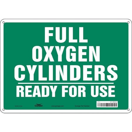 Safety Sign, 10 in Height, 14 in Width, Aluminum, Horizontal Rectangle, English, 471N35 MPN:471N35