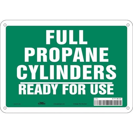 Safety Sign, 7 in Height, 10 in Width, Polyethylene, Vertical Rectangle, English, 471N42 MPN:471N42