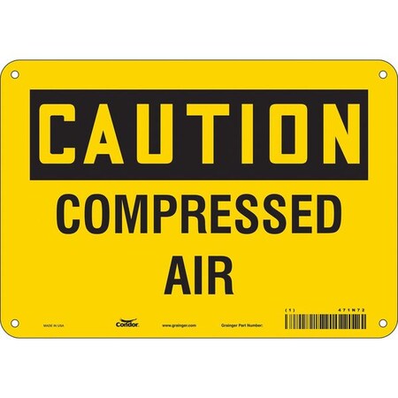 Safety Sign, 7 in Height, 10 in Width, Polyethylene, Vertical Rectangle, English, 471N72 MPN:471N72