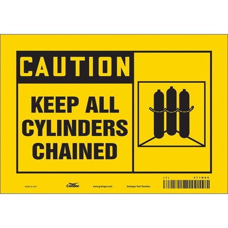 Safety Sign, 7 in Height, 10 in Width, Vinyl, Vertical Rectangle, English, 471N86 MPN:471N86