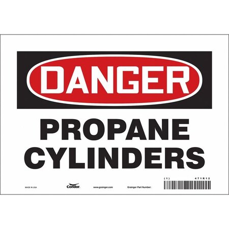 Safety Sign, 7 in Height, 10 in Width, Vinyl, Vertical Rectangle, English, 471R12 MPN:471R12