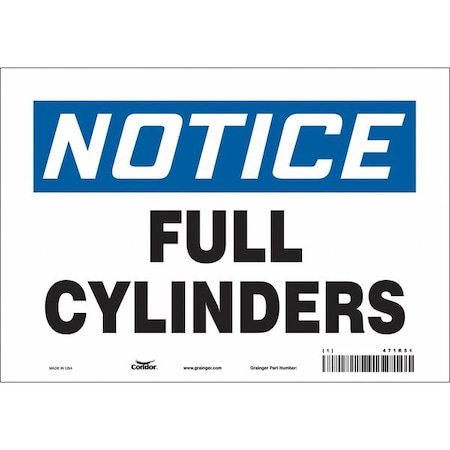 Safety Sign, 7 in Height, 10 in Width, Polyethylene, Vertical Rectangle, English, 471R49 MPN:471R49