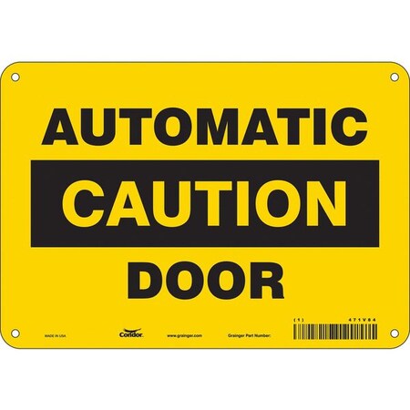 Automatic Caution Door, 10 in W x 7 in H, Vertical Rectangle, Aluminum, 471V84 MPN:471V84