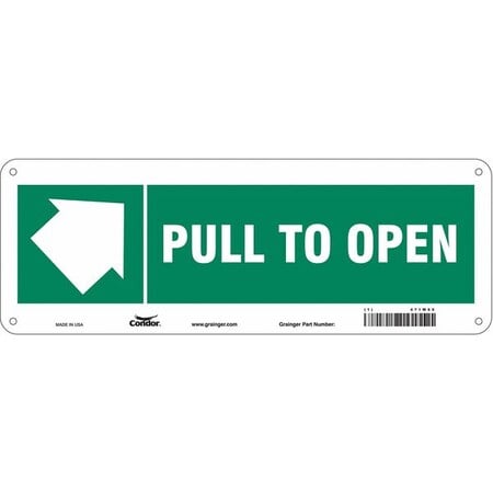 Pull To Open, 14 in W x 5 in H, Vertical Rectangle, Aluminum, 471W60 MPN:471W60