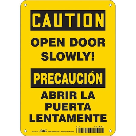 Caution, Open Door Slowly!/Abrir La Puerta Lentamente, 7 in W x 10 in H, 471X27 MPN:471X27