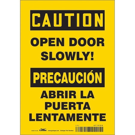 Caution, Open Door Slowly!/Abrir La Puerta Lentamente, 7 in W x 10 in H, 471X29 MPN:471X29