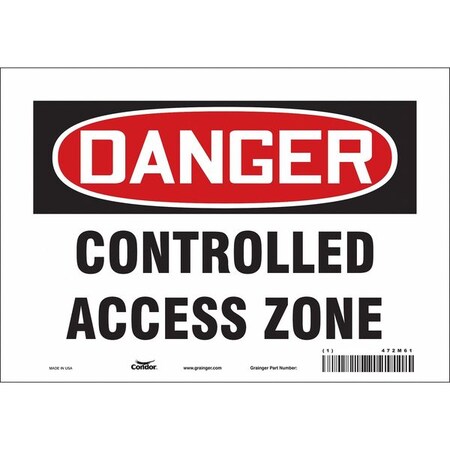 Safety Sign, 7 in Height, 10 in Width, Vinyl, Vertical Rectangle, English, 472M61 MPN:472M61