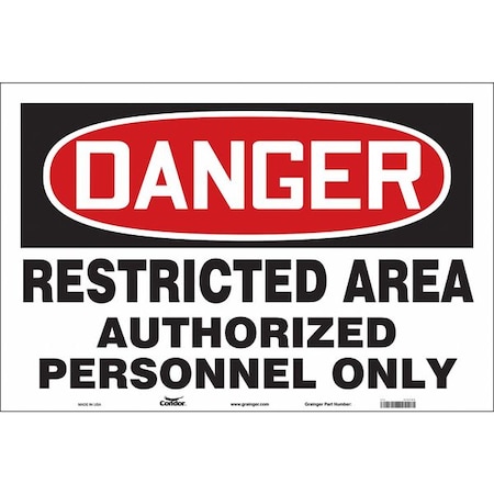 Safety Sign, 24 in H, 36 in W, Vinyl, Horizontal Rectangle, English, 472T02 MPN:472T02