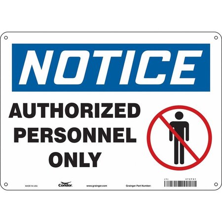Safety Sign, 10 in Height, 14 in Width, Fiberglass, Horizontal Rectangle, English, 472T91 MPN:472T91