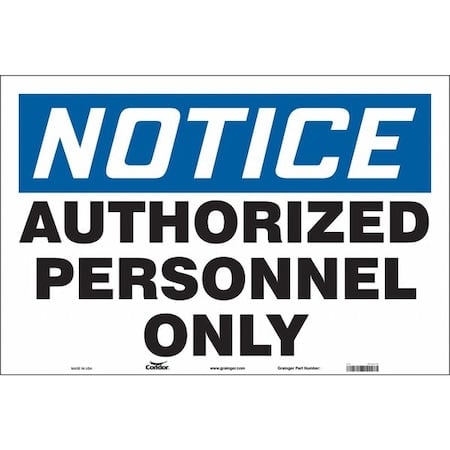 Safety Sign, 24 in H, 36 in W, Vinyl, Horizontal Rectangle, English, 472U10 MPN:472U10