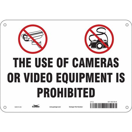 Safety Sign, 7 in Height, 10 in Width, Polyethylene, Vertical Rectangle, English, 472Z45 MPN:472Z45