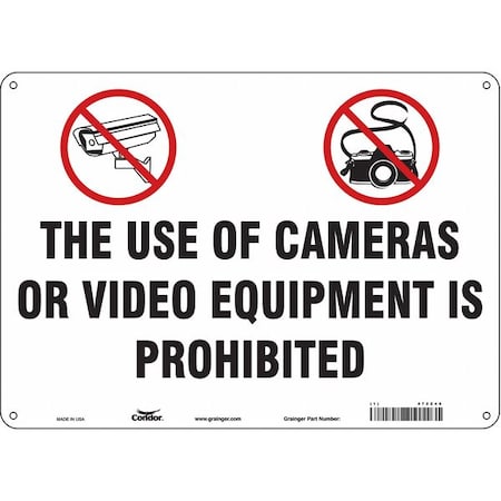 Safety Sign, 10 in Height, 14 in Width, Polyethylene, Horizontal Rectangle, English, 472Z46 MPN:472Z46