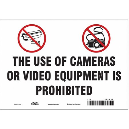 Safety Sign, 7 in Height, 10 in Width, Vinyl, Vertical Rectangle, English, 472Z48 MPN:472Z48