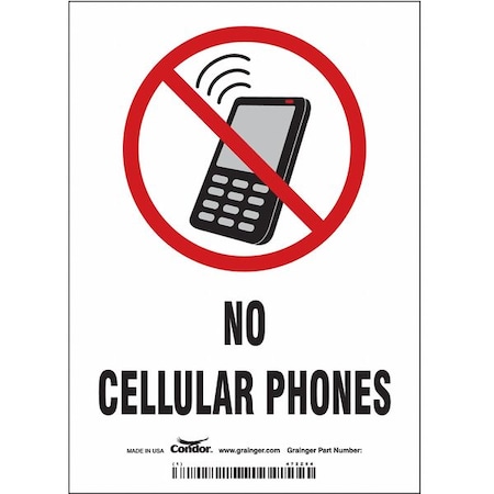 Safety Sign, 7 in H, 5 in W, Vinyl, Vertical Rectangle, English, 472Z54 MPN:472Z54