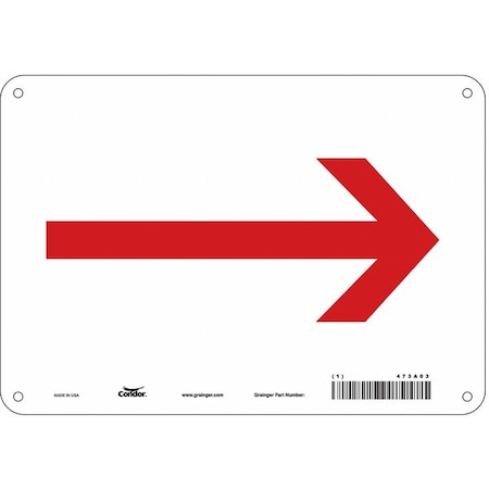 Exit Sign, Aluminum, 10