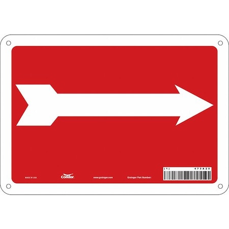 Exit Sign, Aluminum, 10