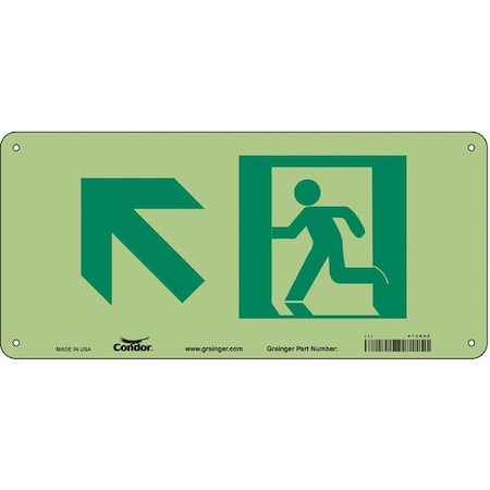 Exit Sign, Aluminum, 15