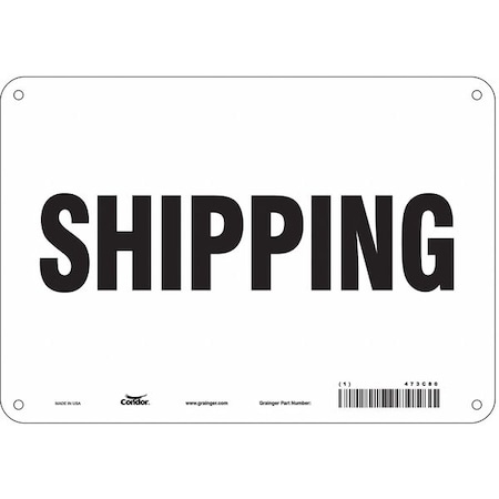 Shipping, 10 in W x 7 in H, Vertical Rectangle, Polyethylene, 473C80 MPN:473C80