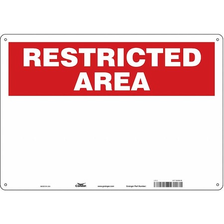 Safety Sign, 14 in H, 20 in W, Polyethylene, Horizontal Rectangle, English, 473D89 MPN:473D89