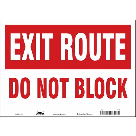 Safety Sign, 10 in Height, 14 in Width, Vinyl, Horizontal Rectangle, English, 473F05 MPN:473F05