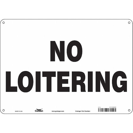 Safety Sign, 10 in Height, 14 in Width, Aluminum, Horizontal Rectangle, English, 473H06 MPN:473H06