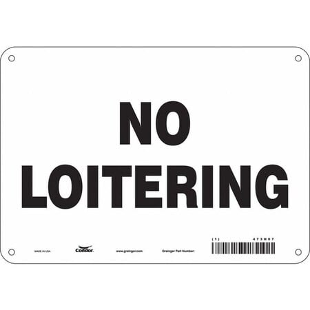 Safety Sign, 7 in Height, 10 in Width, Polyethylene, Vertical Rectangle, English, 473H07 MPN:473H07