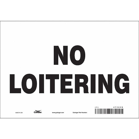 Safety Sign, 7 in Height, 10 in Width, Vinyl, Vertical Rectangle, English, 473H09 MPN:473H09