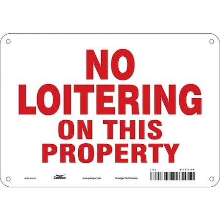Safety Sign, 7 in Height, 10 in Width, Aluminum, Vertical Rectangle, English, 473H11 MPN:473H11