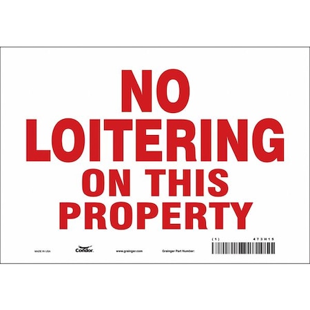 Safety Sign, 7 in Height, 10 in Width, Vinyl, Vertical Rectangle, English, 473H15 MPN:473H15